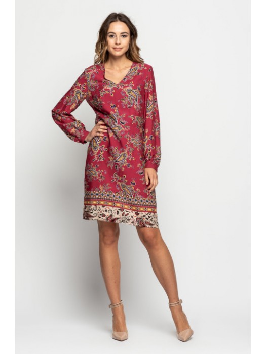 Платье малина в индийском стиле Bialcon