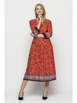 Платье миди Индия Bialcon